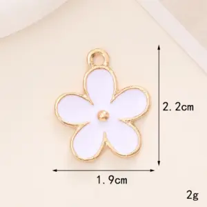 D1349 Hot Glue Flowers (White) / Diy Ornament