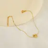 Ion Plating (IP) 18K Gold Plated Letter 304 Stainless Steel Casual Simple Style Waterproof Non Tarnish 304 Stainless Steel Bracelets