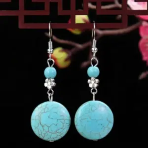 7-Small Flower Wafer Turquoise