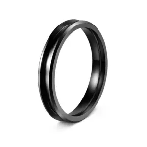 Black 4mm Double Beveled Edge / 8