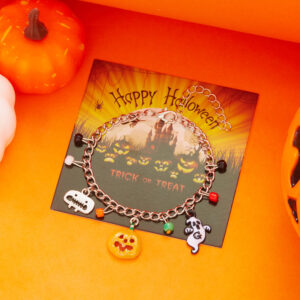 Pumpkin Ghost Chain Bracelet