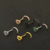 1 Piece Nose Rings & Studs Fashion Heart Shape Metal