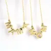 Wholesale Fashion Mama Letter Necklace Mother's Day Gift Fashion Copper Jewelry