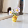 Wholesale Cross-border New Mini Vase Refrigerator Stickers Home Kitchen Refrigerator Decoration Accessories Office Desktop Resin Ornaments