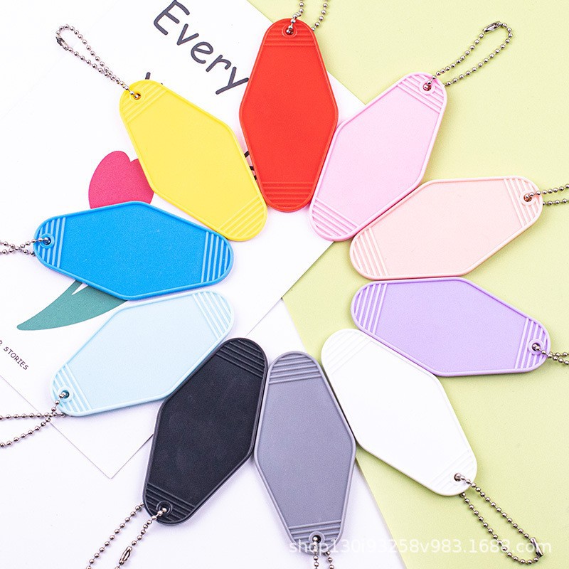 Wholesale Lage lage tag wholesale plastic round diamond number plate hotel key card buckle label tag tag printing Logo