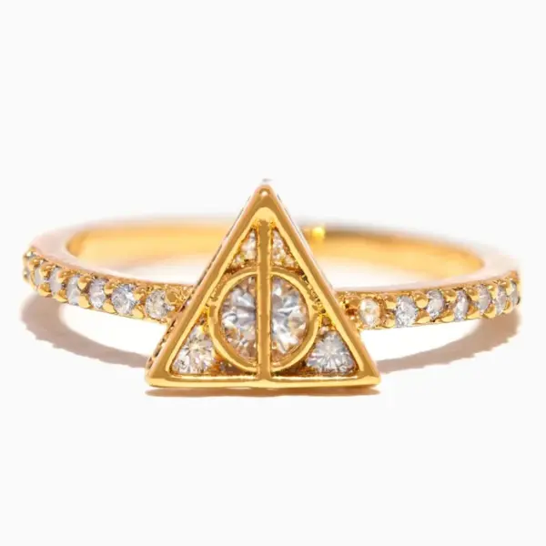 Wholesale Copper Plating Geometric Open Rings