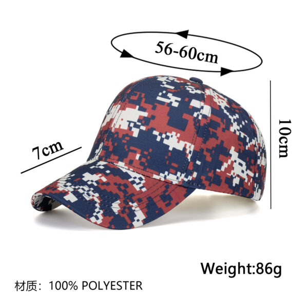 Wholesale Cross-border hat men's digital printing baseball cap spring and summer sun protection sun hat peaked cap female B1128
