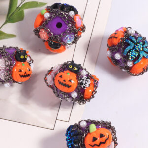 Pumpkin spider purple bottom
