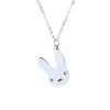 Wholesale Women's Fashion Rabbit Letter Stainless Steel Necklace Plating Titanium Steel Necklaces