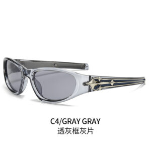 Transparent gray frame gray film
