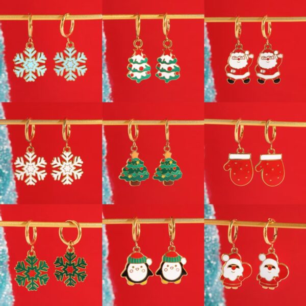 Wholesale Holiday snowflake Christmas tree old man pendant