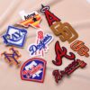 Wholesale In stock baseball team badge embroidery team logo cloth stickers clothes bag decoration decals repair hole patch stickers