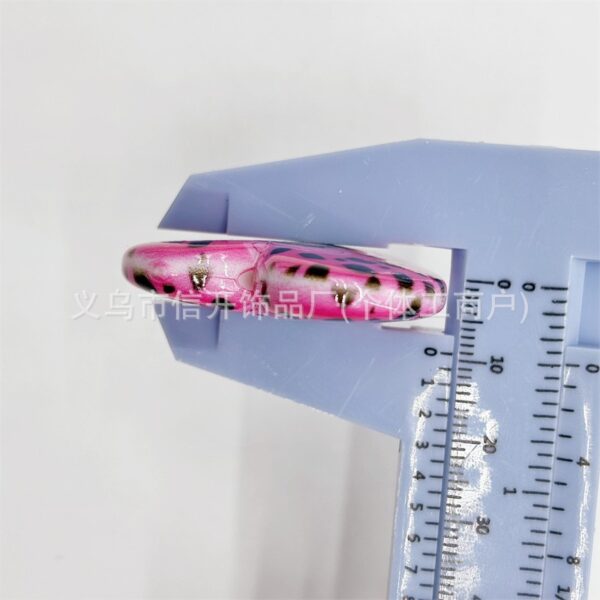 Wholesale Vertical hole big 40*45mm cartoon printed love beaded OLY Exclusive