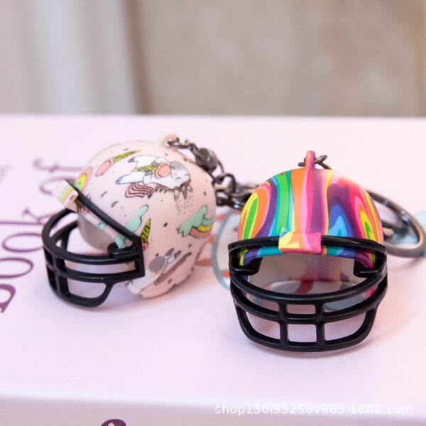 Wholesale Factory wholesale net red explosion football helmet creative car ornaments accessories