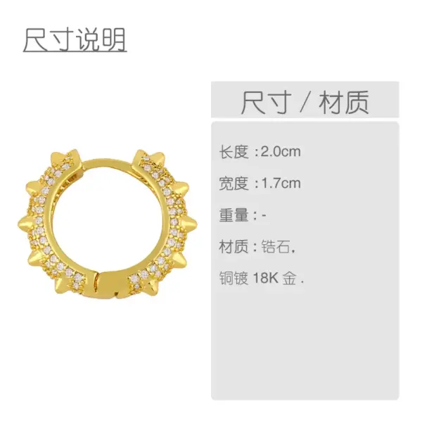 oly-a66669d94c9bca8e3948a149643e4b3f Wholesale Fashion Geometric Plating Copper 18k Gold Plated Earrings