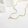 Wholesale Letter 304 Stainless Steel Copper Retro Classic Style 304 Stainless Steel Pendant Necklace