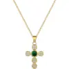 Wholesale Electroplating Golden Plated Cross Titanium Steel Copper Exaggerated Titanium Steel Pendant Necklace