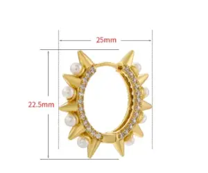 Wholesale 1 Pair Elegant Glam Lady Circle Plating Inlay Copper Artificial Pearls Zircon 18k Gold Plated Earrings