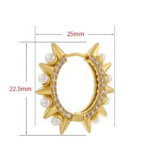 Wholesale 1 Pair Elegant Glam Lady Circle Plating Inlay Copper Artificial Pearls Zircon 18k Gold Plated Earrings
