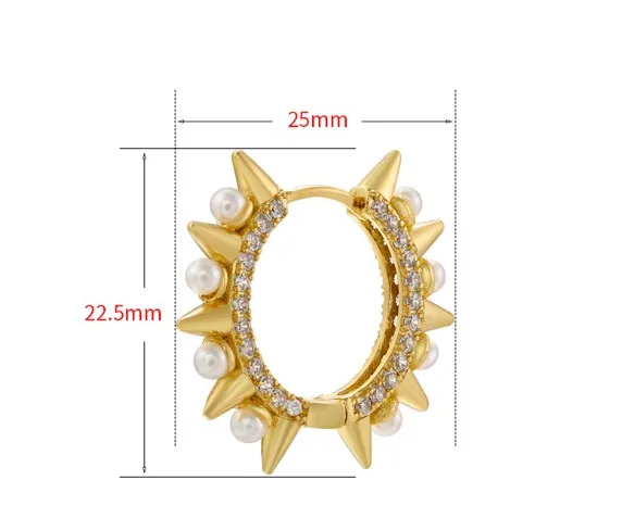 Wholesale 1 Pair Elegant Glam Lady Circle Plating Inlay Copper Artificial Pearls Zircon 18k Gold Plated Earrings