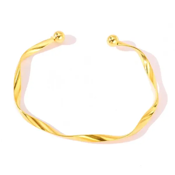 Simple Style Solid Color 304 Stainless Steel Stainless Steel Bracelets In Bulk
