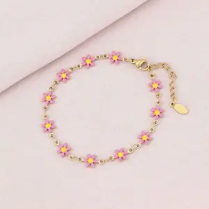 Pink Bracelet (Gold)