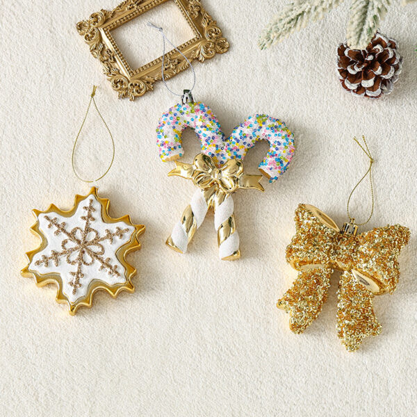Wholesale Christmas decorative ornaments, 3D snowflake bows