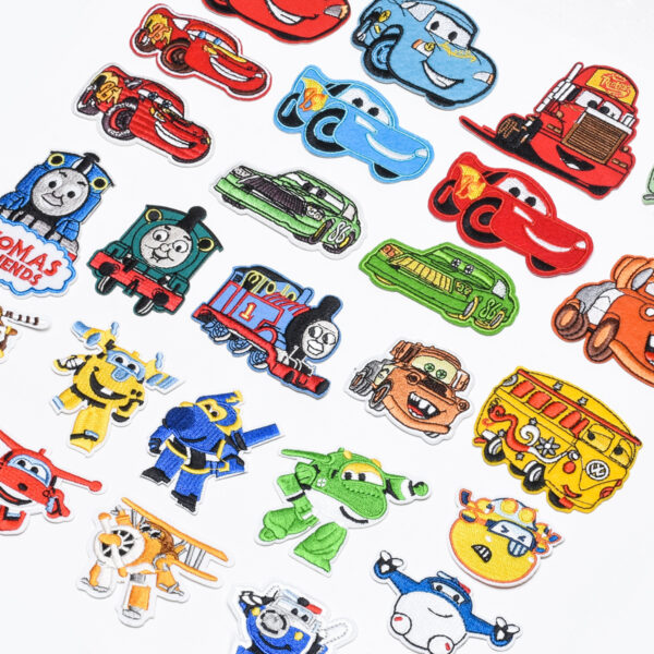 Wholesale DIY patchs cartoon car story embroidery cloth stickers OLY Exclusive