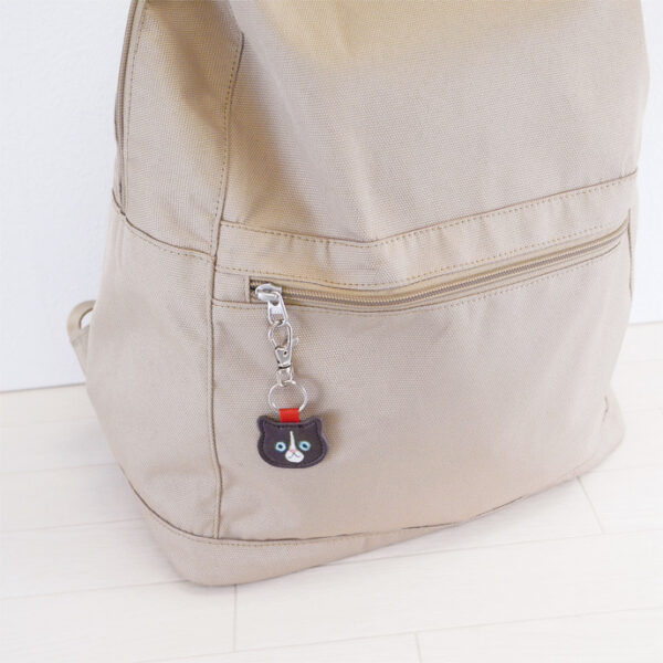 Wholesale Japanese ECOUTE Kitten Series Keychain Eminette Cute Leather Key Ring Decorative Bag Pendant