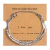 Wholesale Simple Style Classic Style Letter 304 Stainless Steel 18K Gold Plated Rhinestones Bracelets In Bulk