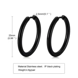 Black / 2.5mm*25mm