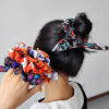 Wholesale Hair Ring Fabric Printing Pumpkin Ghost Bat Strap