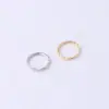 316L Stainless Steel No Inlaid Zircon Nose Rings & Studs Circle Waterproof Non Tarnish Surgical Steel