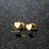 Wholesale Ion Plating (IP) 18K Gold Real Gold Plated Heart Shape 304 Stainless Steel Cute Sweet Waterproof Non Tarnish Small Stud Earrings Ear Studs