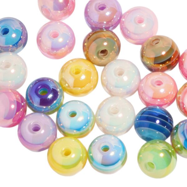 Wholesale 10mm Horizontal Candy Beads Acrylic Handmade DIY Beads Loose Beads Mobile Phone Chain Key Chain Bag Accessories Accessories