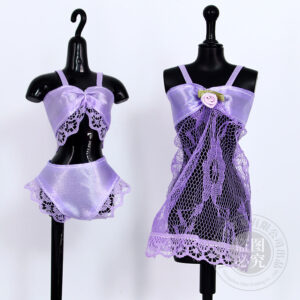 Purple 600305 / Three-piece sling underwear height 30cm doll wear (excluding model frame)