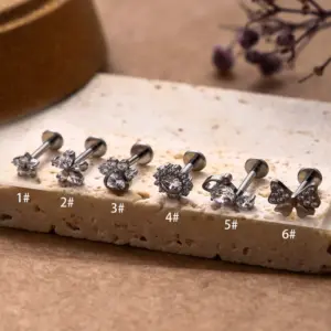 Silver One Piece 1.2 * 8mm / 2#