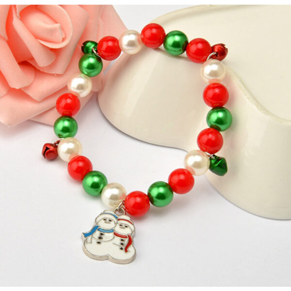Wholesale Christmas Snowman Santa Claus Beaded Bracelet