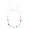 Wholesale Summer Bohemian Style Necklace Jewelry Women's Beach Vacation Colorful Starfish Shell Woven Bracelet Necklace suit