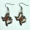 Wholesale Western cowboy design map-shaped earrings