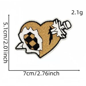 Punk style badge cloth sticker 7#