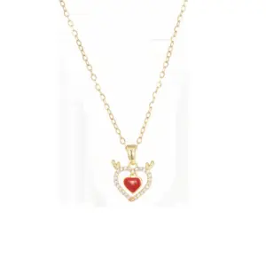 X4572-Antler Love Necklace