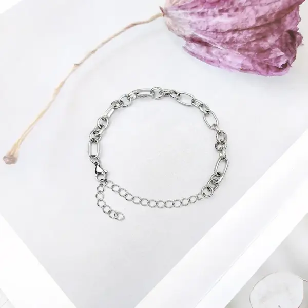 Simple Style Heart 304 Stainless Steel No Inlaid Bracelets In Bulk