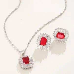 Steel Color / Big Red Main Stone