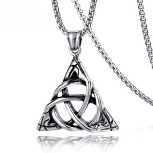 Three Mans star + stainless steel chain