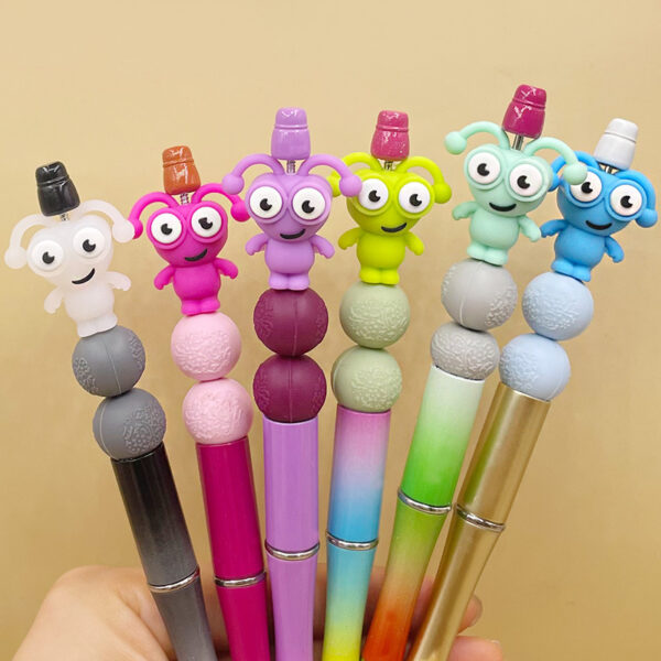 oly-a72ef1359cbd0513532c6a307097d443 Wholesale Cross-Border Food-Grade Three-Dimensional 3D Silicone Beaded Glue Cartoon Little Ant Baby Teether Insert Beads Ready for Sale