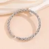 Wholesale 201 Stainless Steel Solid Color Vacuum Plating 18K Gold Plated 18K Gold Simple Style Box Chain Gold Silver Bracelets