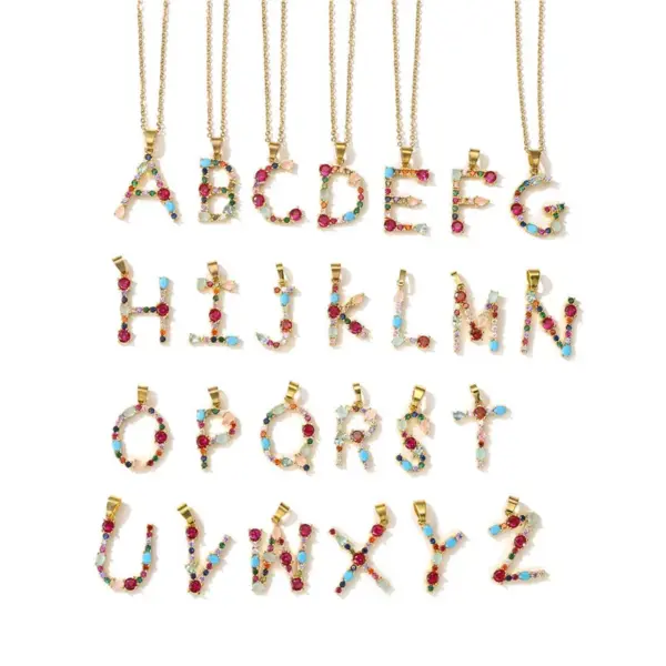 Wholesale Letter Word Copper Fashion Necklace