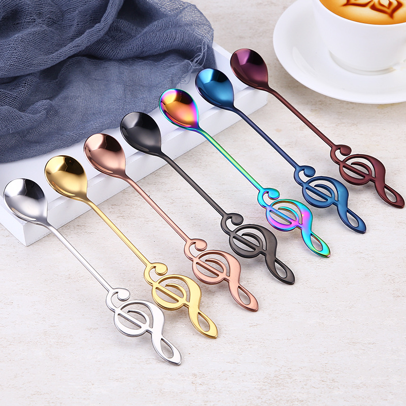 Wholesale Creative note son 304 stainless steel coee son mixing ice son
