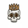 oly-a74cae40d6c3cb0c2a4d00eaf22eceea Wholesale Children's Funny Cloth Stickers Punk Style Badge Brown Series Skull Cartoon Ghost Computer Embroidery Hot Melt Adhesive Style